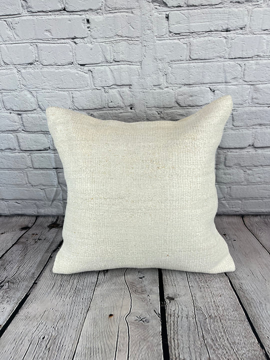 20 x 20 Hemp Pillow Turkish Cushion Natural Grayish White Pillow Cushion Cover #6496