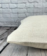 20 x 20 Hemp Pillow Turkish Cushion Natural Grayish White Pillow Cushion Cover #6496