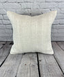 20 x 20 Hemp Pillow Turkish Cushion Natural Grayish White Pillow Cushion Cover #6498