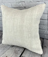 20 x 20 Hemp Pillow Turkish Cushion Natural Grayish White Pillow Cushion Cover #6498