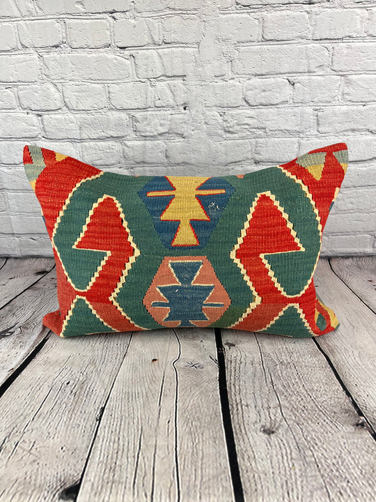 16 x 24 Kilim Pillow Turkish Cushion Istanbul Harbor View Pillow Cushion Cover #6887