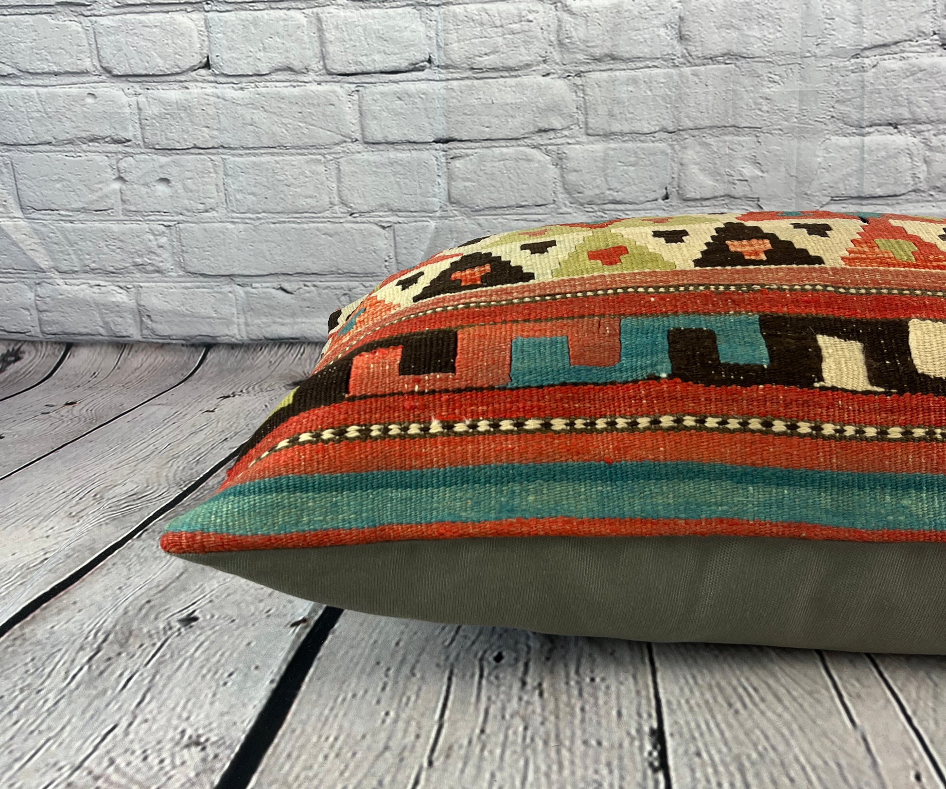 16 x 24 Kilim Pillow Turkish Cushion Cappadocia Sunrise Pillow Cushion Cover #6910