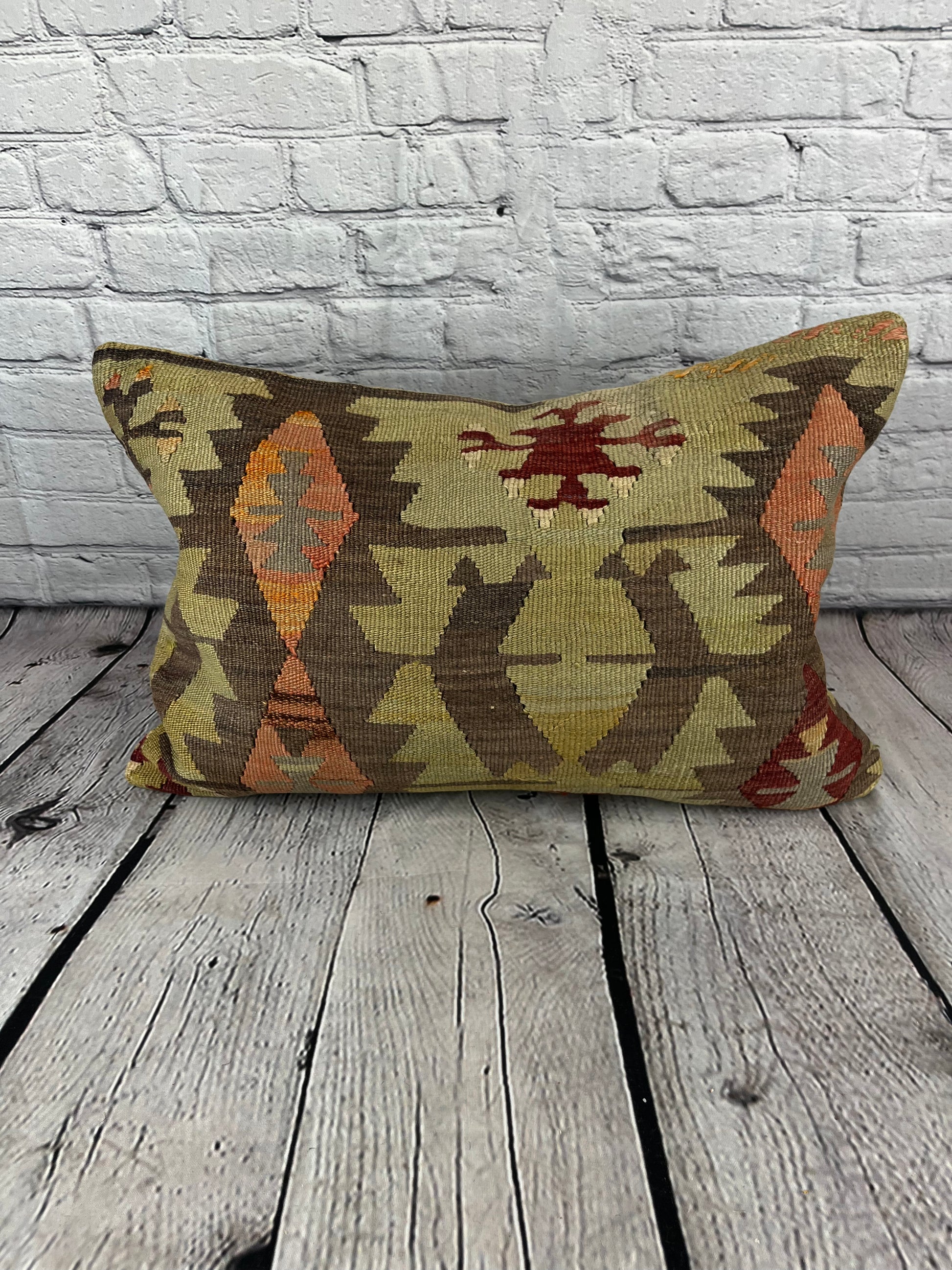 16 x 24 Kilim Pillow Turkish Cushion Sultanate Solace Pillow Cushion Cover #6912