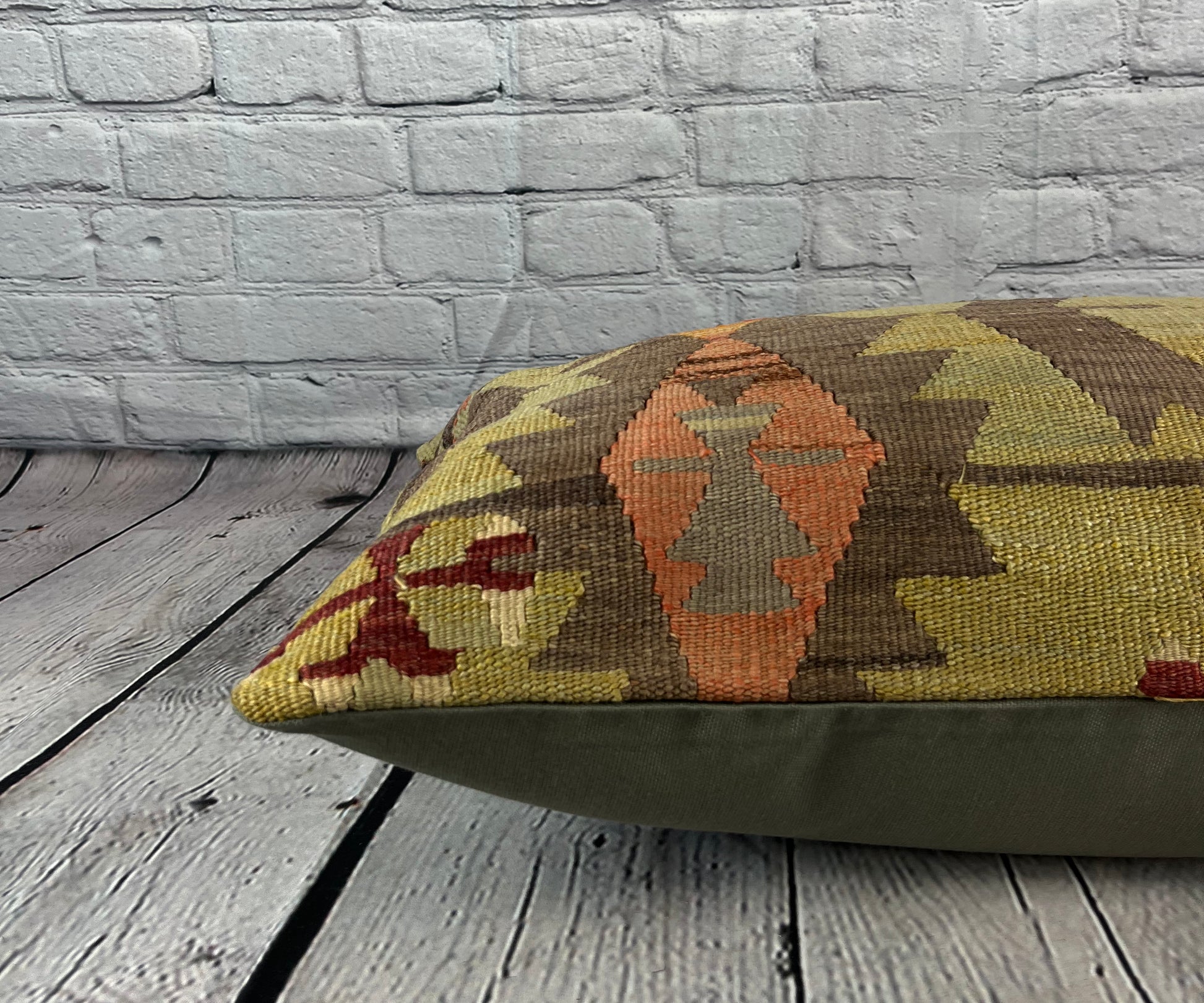 16 x 24 Kilim Pillow Turkish Cushion Sultanate Solace Pillow Cushion Cover #6912