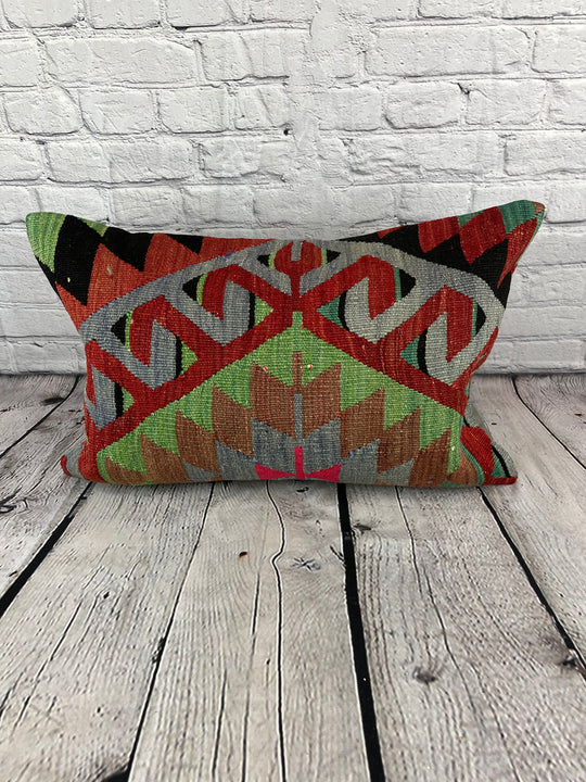 16 x 24 Kilim Pillow Turkish Cushion Anatolian Rest Pillow Cushion Cover #6904