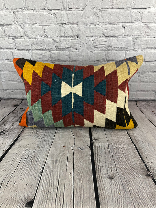 16 x 24 Kilim Pillow Turkish Cushion Sapphire Sea Serenade Pillow Cushion Cover #6905