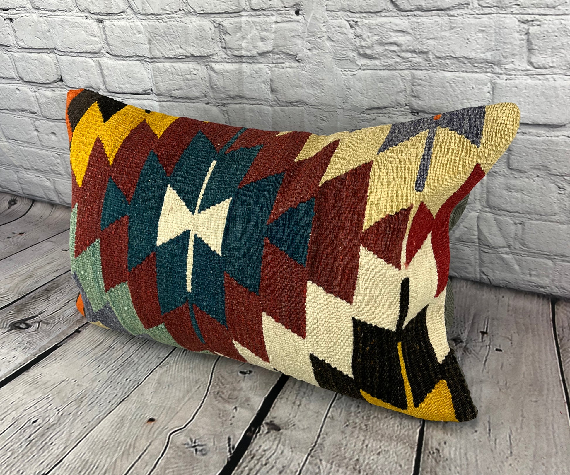 16 x 24 Kilim Pillow Turkish Cushion Sapphire Sea Serenade Pillow Cushion Cover #6905