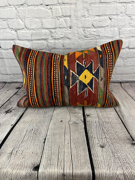 16 x 24 Kilim Pillow Turkish Cappadocia Whispers Serenade Pillow Cushion Cover #6899