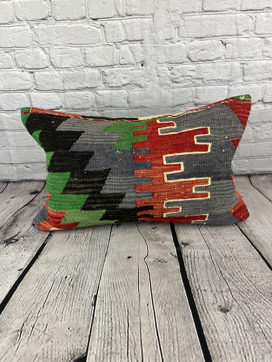 16 x 24 Kilim Pillow Turkish Cushion Anatolian Mosaic Pillow Cushion Cover #6925