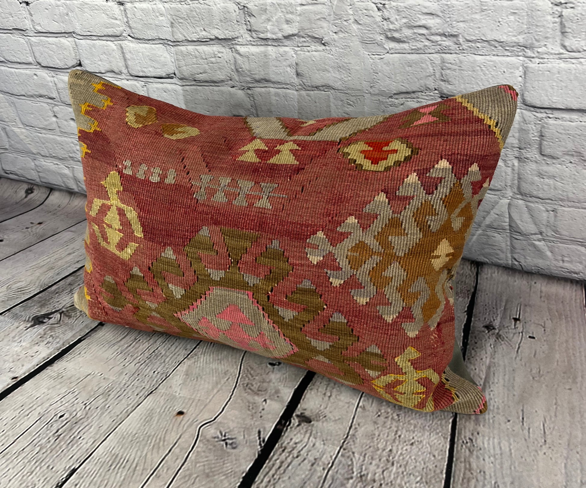 16 x 24 Kilim Pillow Turkish Cushion Istanbul Twilight  Pillow Cushion Cover #6921