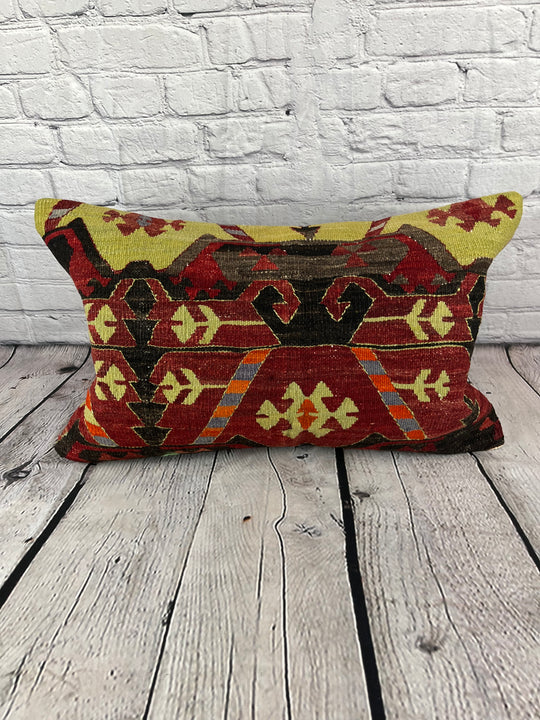 16 x 24 Kilim Pillow Turkish Cushion Sunburst Serenity Pillow Cushion Cover #6941
