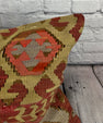 16 x 24 Kilim Pillow Turkish Cushion Labyrinth Comfort Pillow Cushion Cover #6942