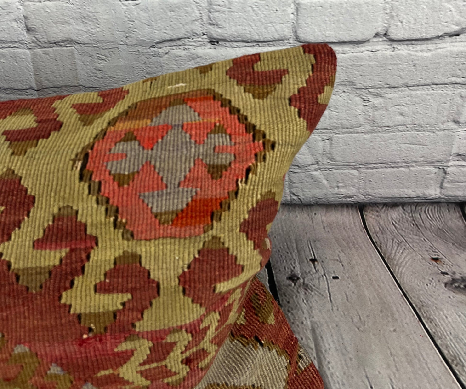 16 x 24 Kilim Pillow Turkish Cushion Labyrinth Comfort Pillow Cushion Cover #6942