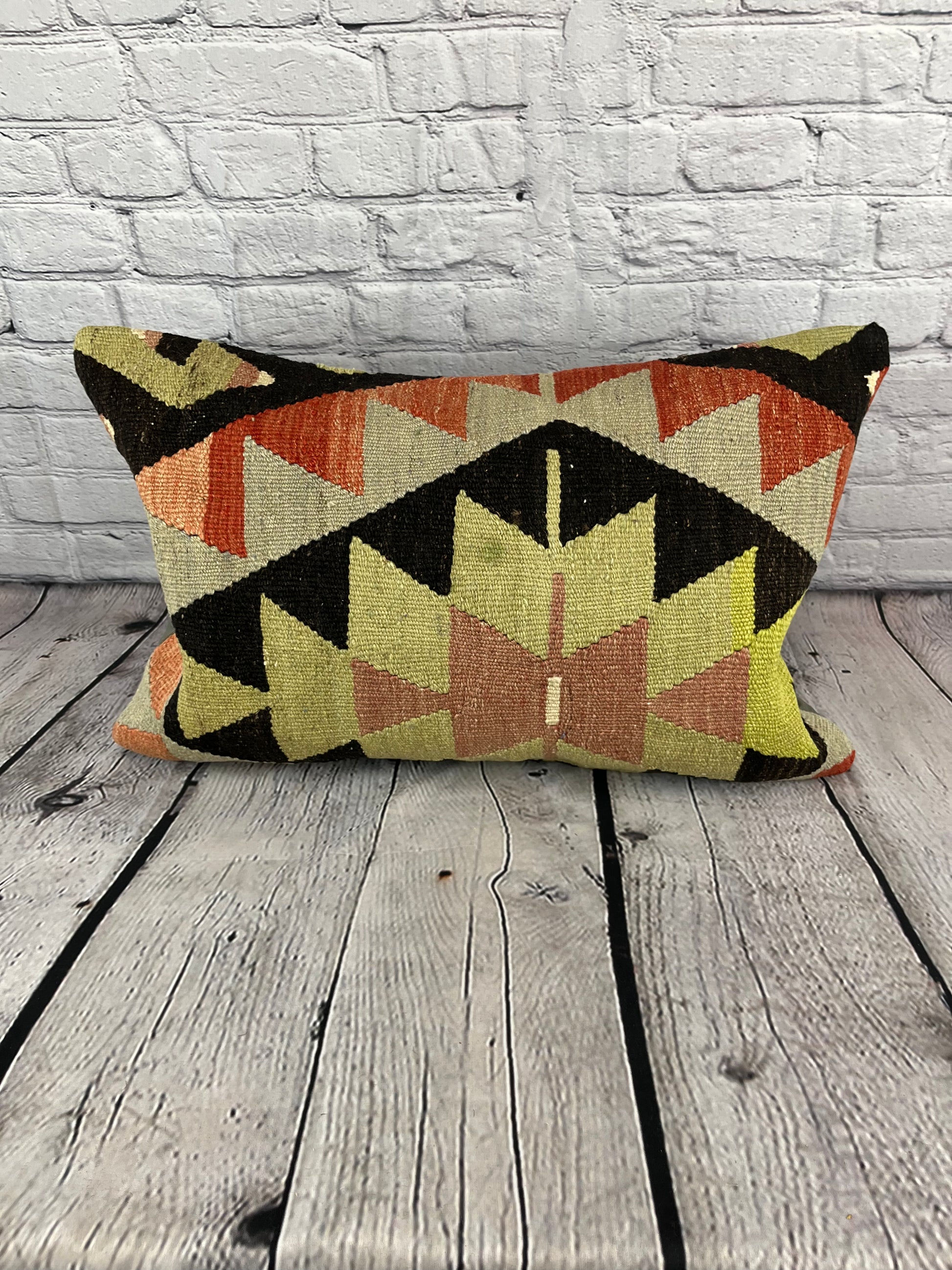 16 x 24 Kilim Pillow Turkish Cushion Sultanate Serenity Pillow Cushion Cover #6930