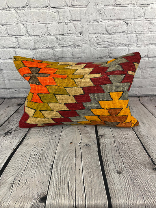 16 x 24 Kilim Pillow Turkish Cushion Orchard Oasis Pillow Cushion Cover #6869