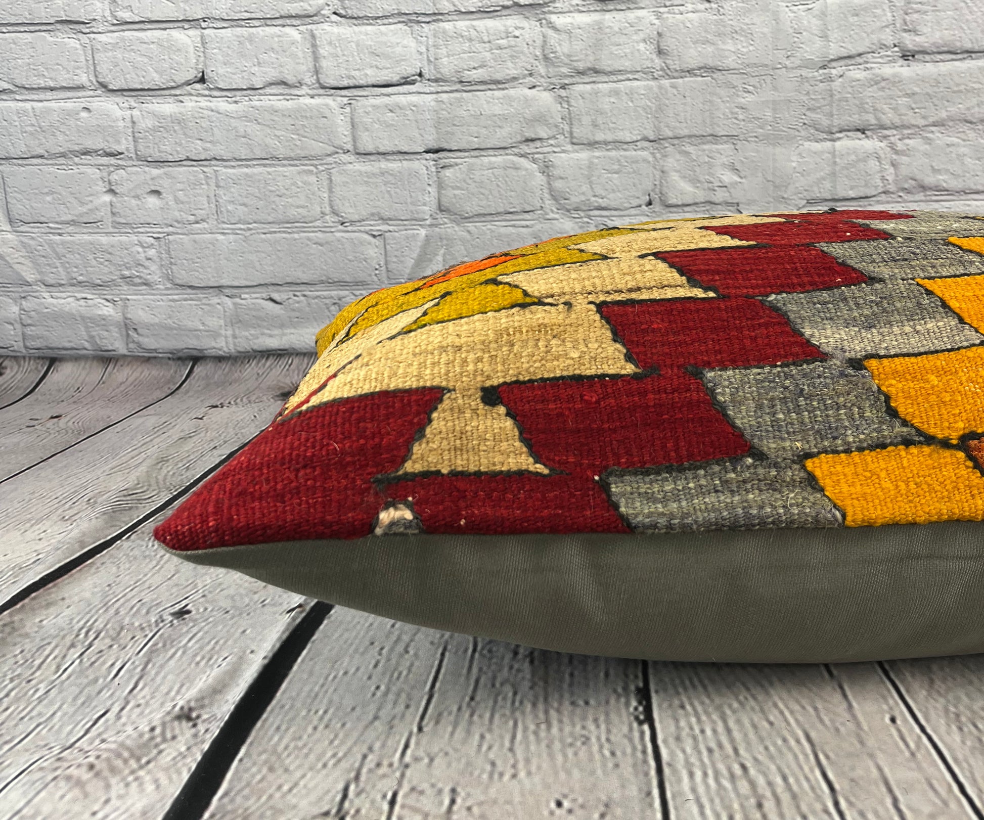 16 x 24 Kilim Pillow Turkish Cushion Orchard Oasis Pillow Cushion Cover #6869