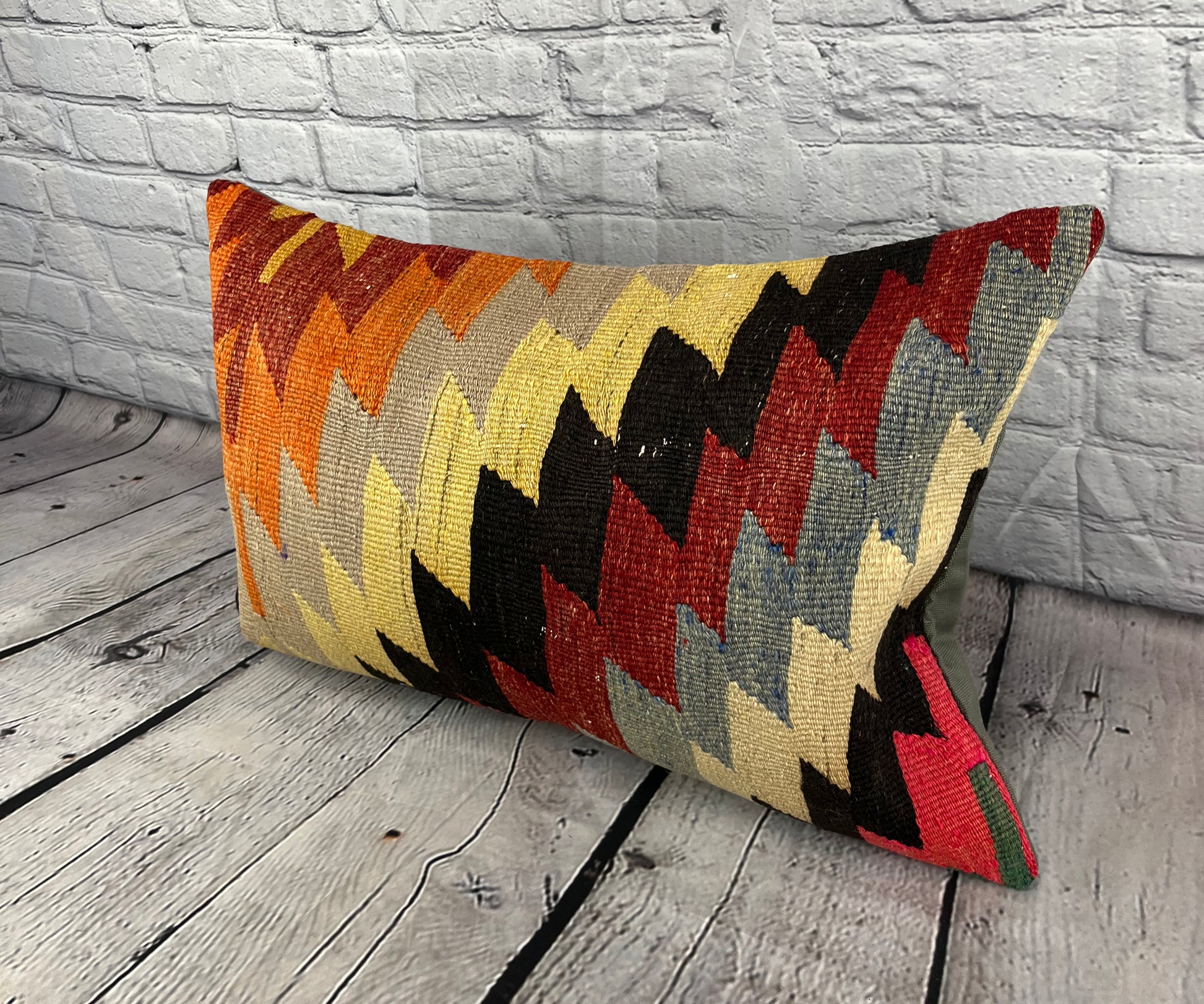 16 x 24 Kilim Pillow Turkish Cushion Twilight Serenity Pillow Cushion Cover #6867