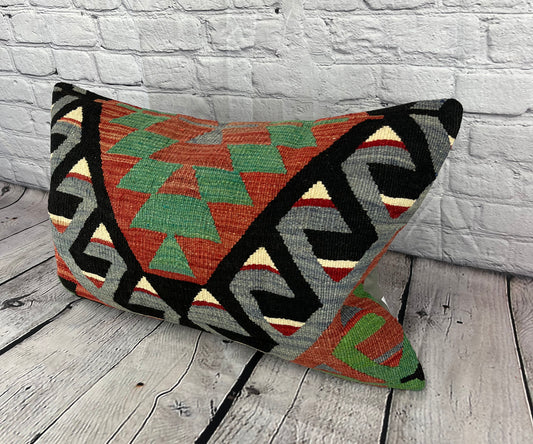 16 x 24 Kilim Pillow Turkish Cushion Anatolian Essence Pillow Cushion Cover #6856