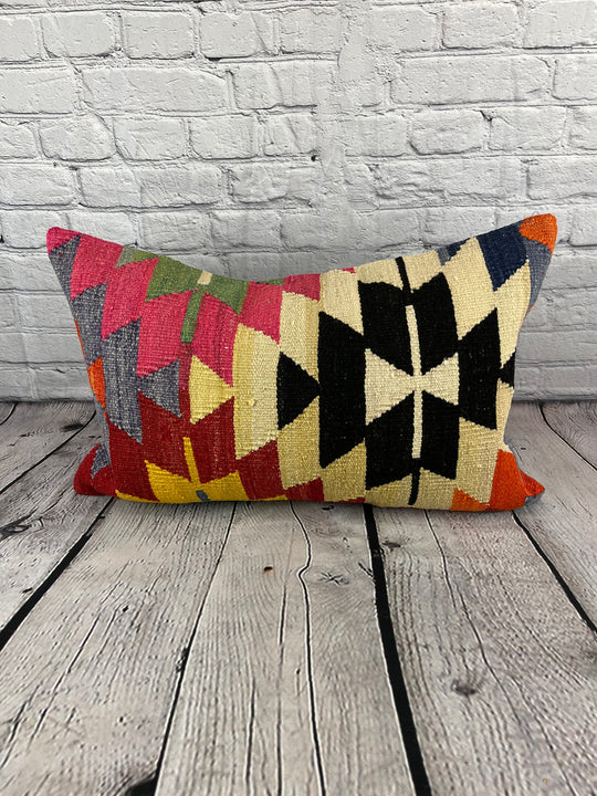 16 x 24 Kilim Pillow Turkish Cushion Golden Gate Pillow Cushion Cover #6854