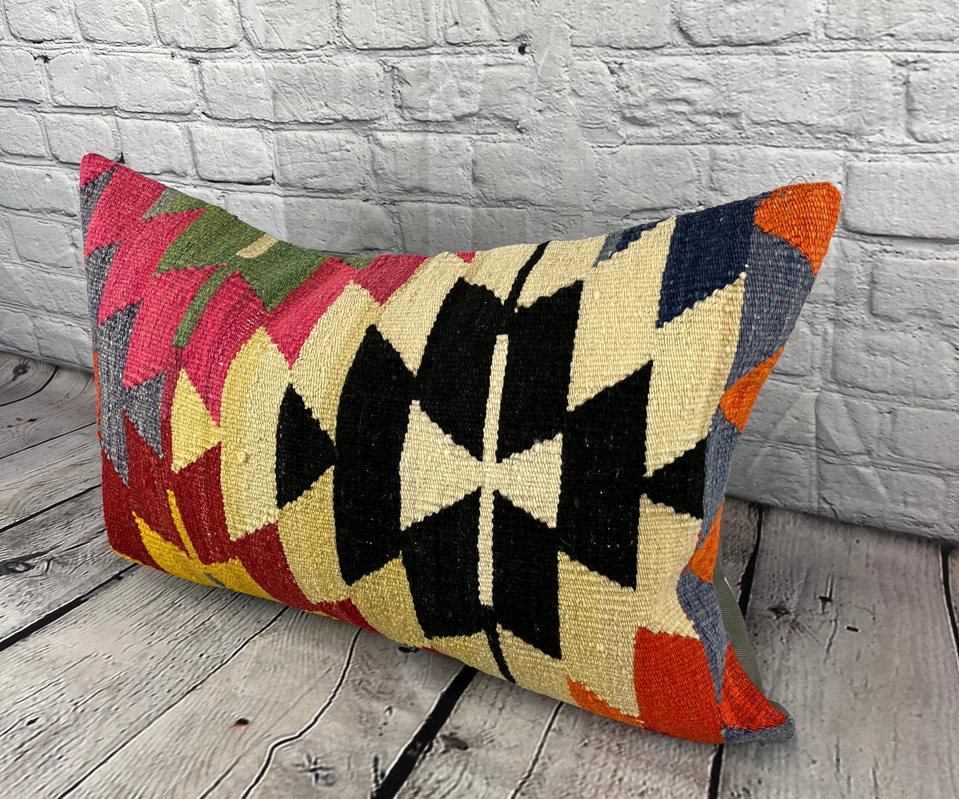16 x 24 Kilim Pillow Turkish Cushion Golden Gate Pillow Cushion Cover #6854
