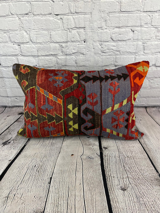 16 x 24 Kilim Pillow Turkish Cushion Tapestry Tranquility Pillow Cushion Cover #6844