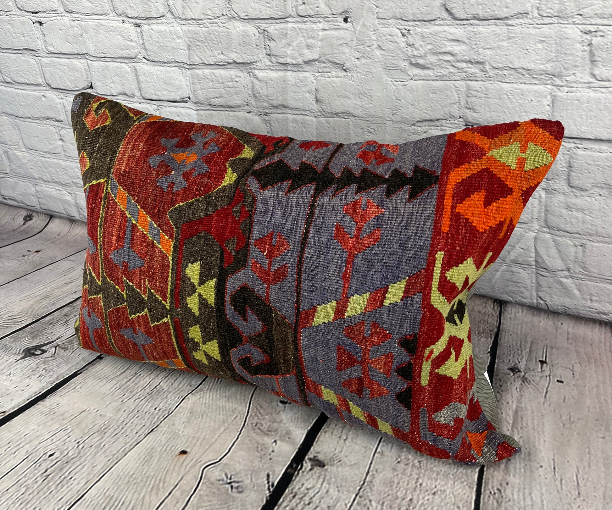 16 x 24 Kilim Pillow Turkish Cushion Tapestry Tranquility Pillow Cushion Cover #6844
