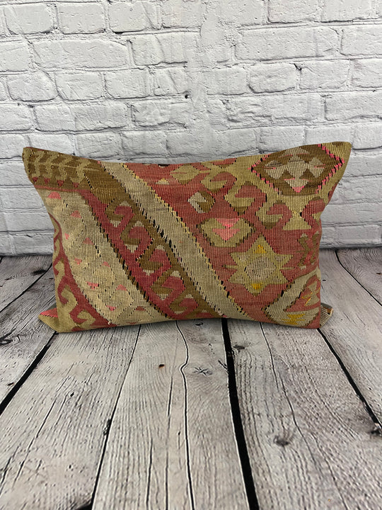 16 x 24 Kilim Pillow Turkish Cushion Byzantine Beauty Pillow Cushion Cover #6841
