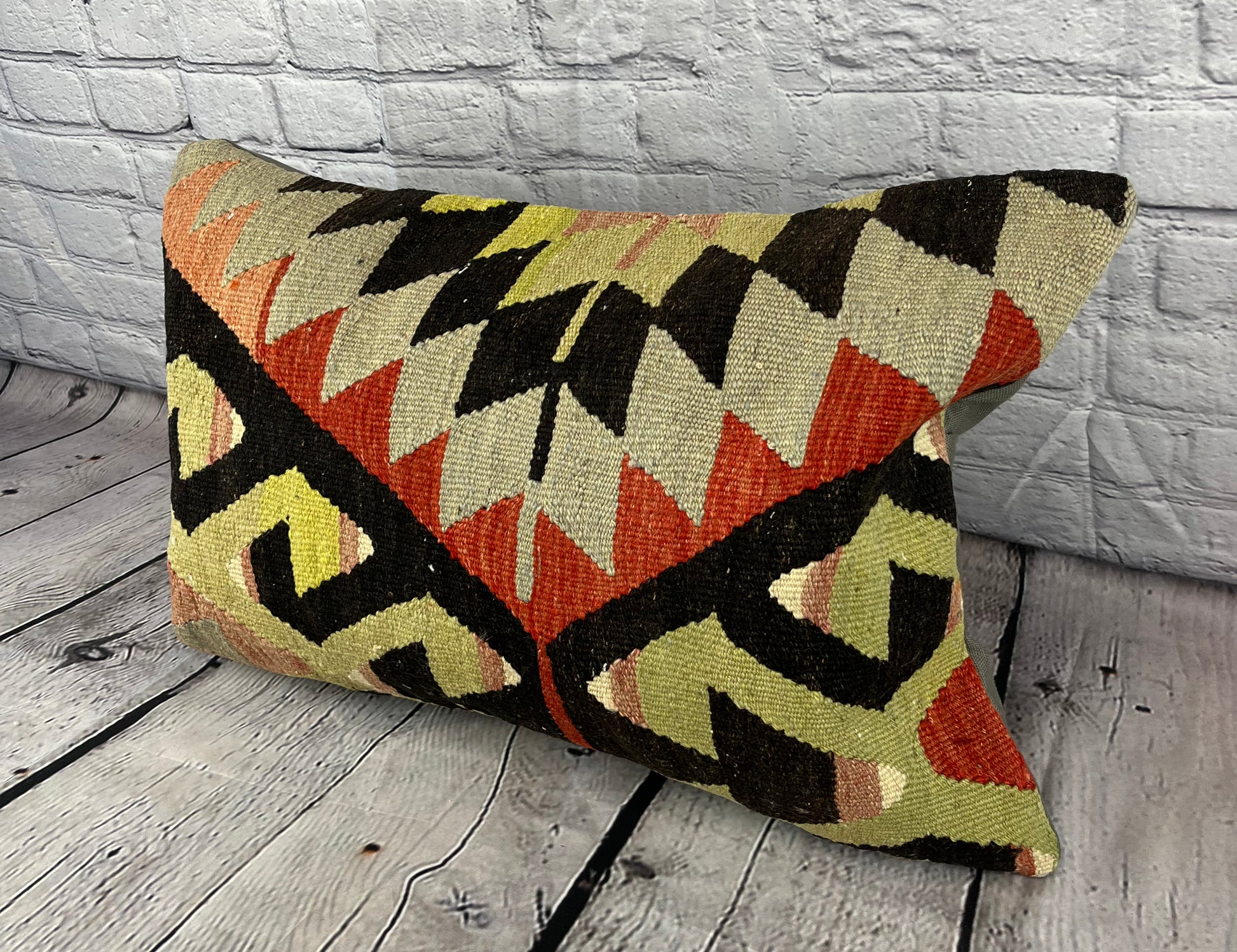 16 x 24 Kilim Pillow Turkish Cushion Twilight Serenity Pillow Cushion Cover #6843