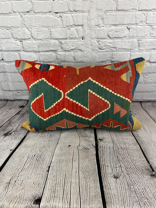 16 x 24 Kilim Pillow Turkish Aegean Dreamland Pillow Cushion Cover #6833