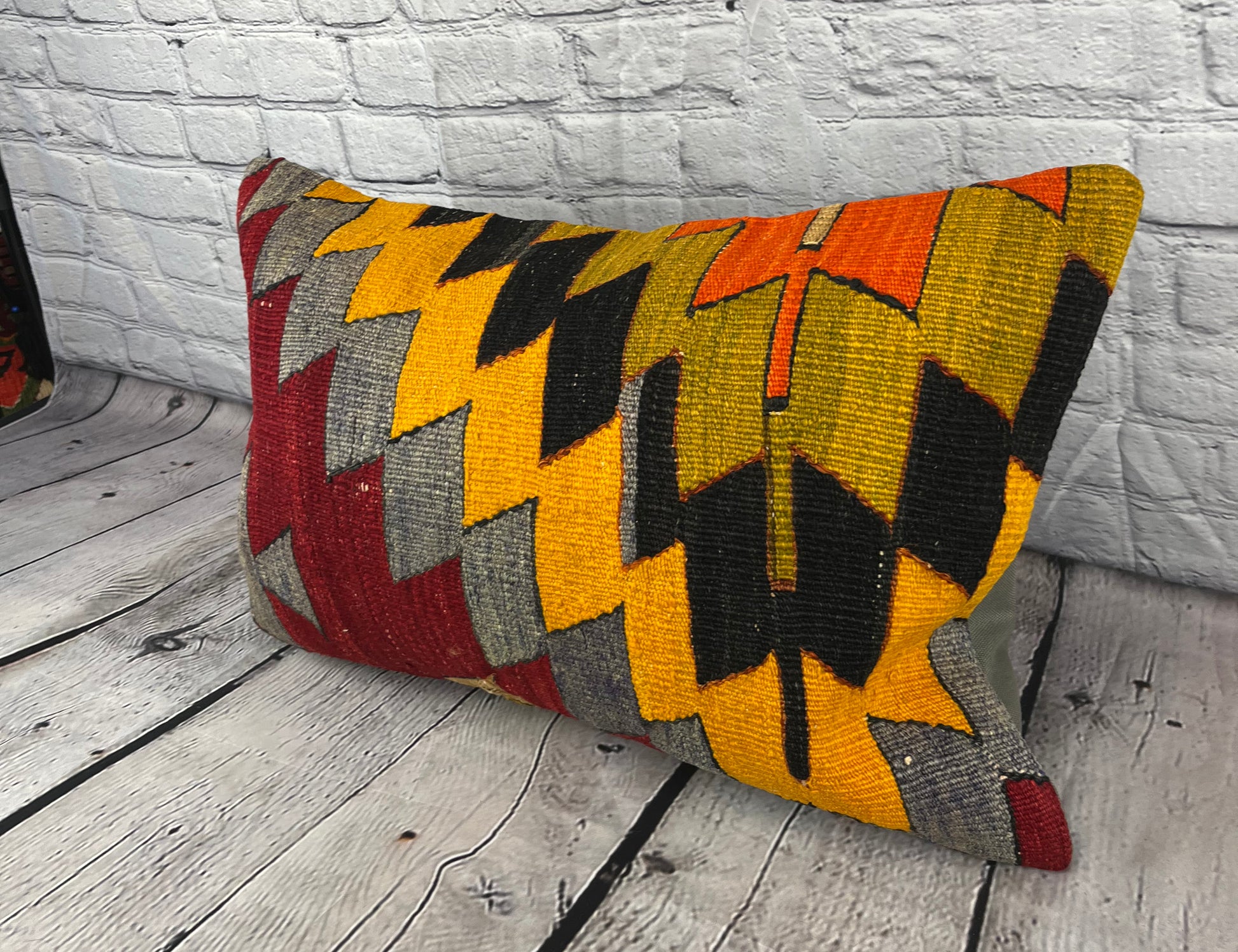 16 x 24 Kilim Pillow Turkish Anatolian Whispers Pillow Cushion Cover #6880