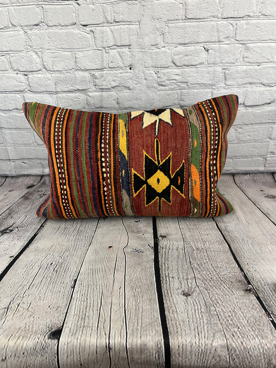 16 x 24 Kilim Pillow Turkish Anatolian Whispers Pillow Cushion Cover #6879