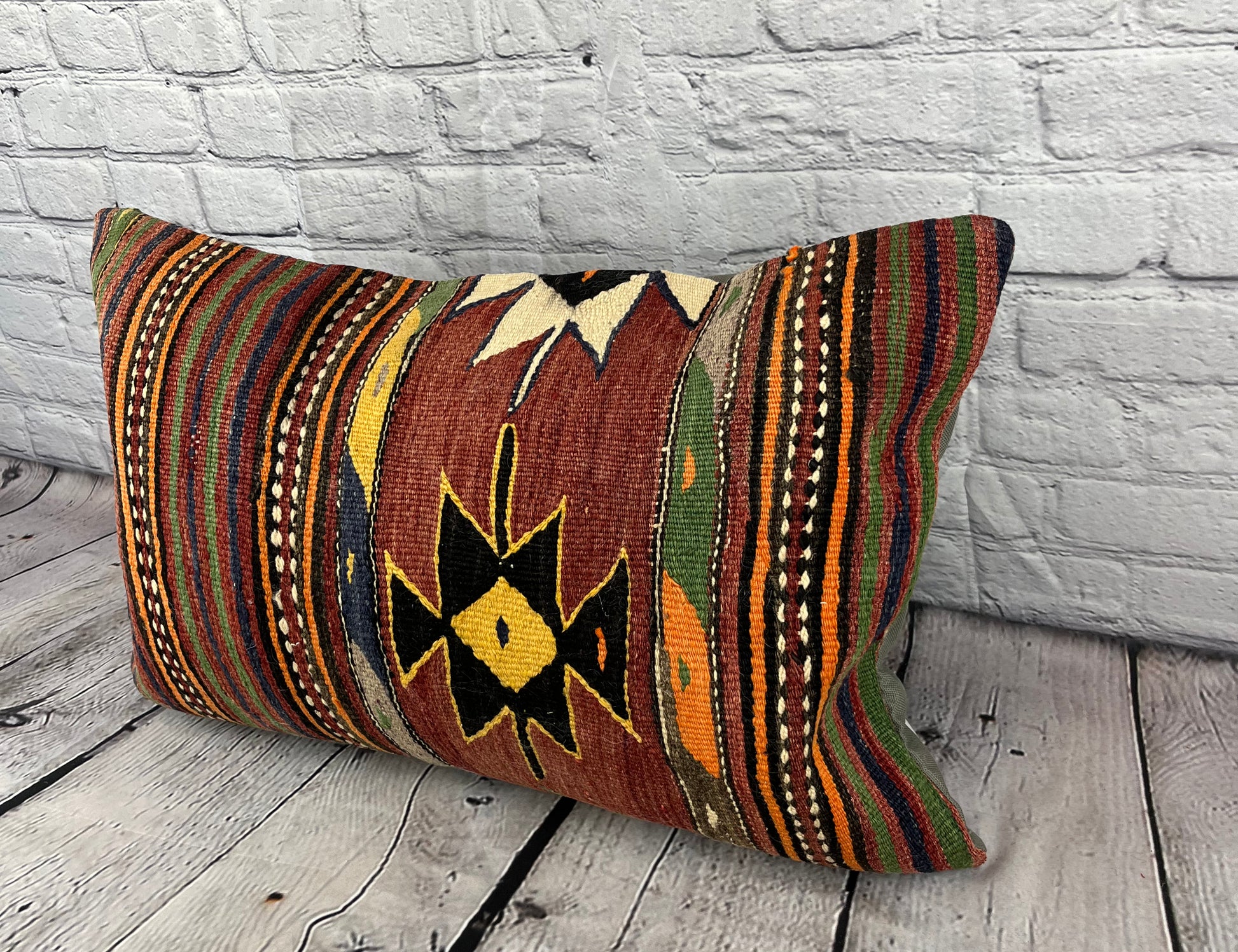 16 x 24 Kilim Pillow Turkish Anatolian Whispers Pillow Cushion Cover #6879