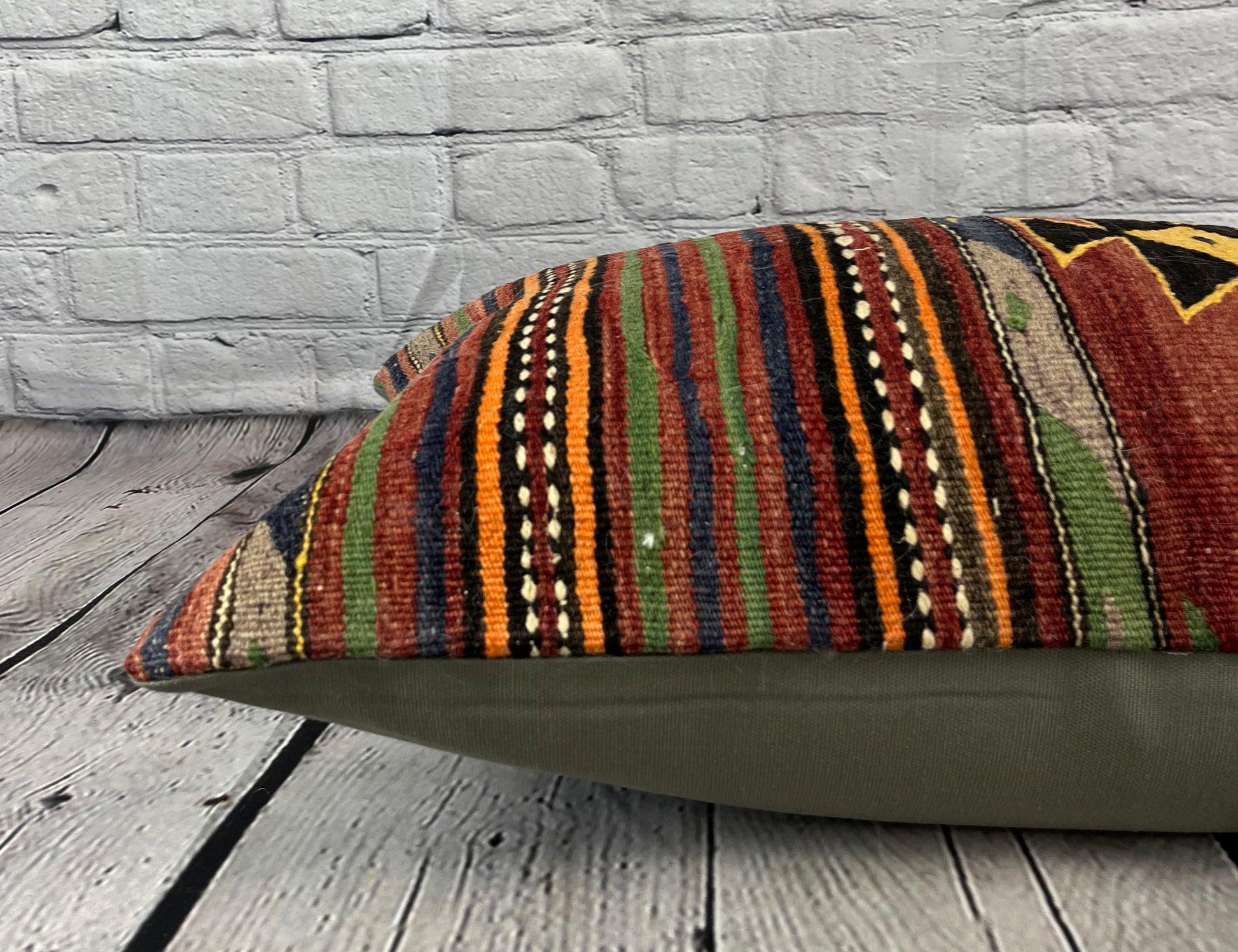 16 x 24 Kilim Pillow Turkish Anatolian Whispers Pillow Cushion Cover #6879
