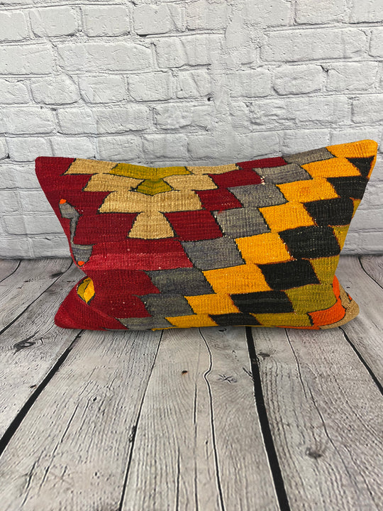 16 x 24 Kilim Pillow Turkish Istanbul Dreamscape Pillow Cushion Cover #6883