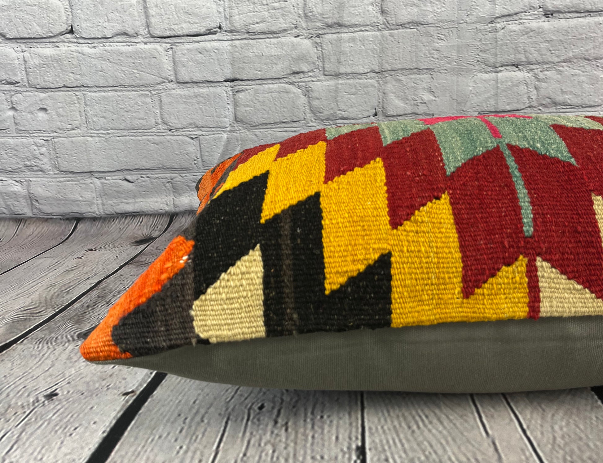 16 x 24 Kilim Pillow Turkish Route Symphony Pillow Cushion Cover #6882
