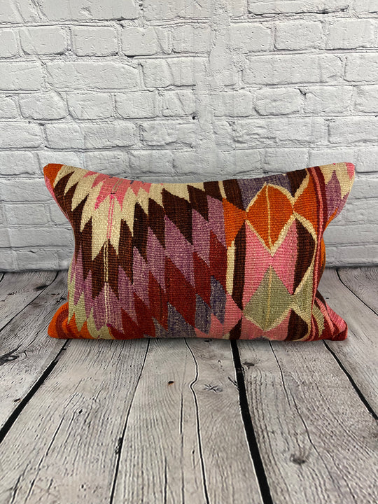 16 x 24 Kilim Pillow Turkish Labyrinth Tranquility Pillow Cushion Cover #6872