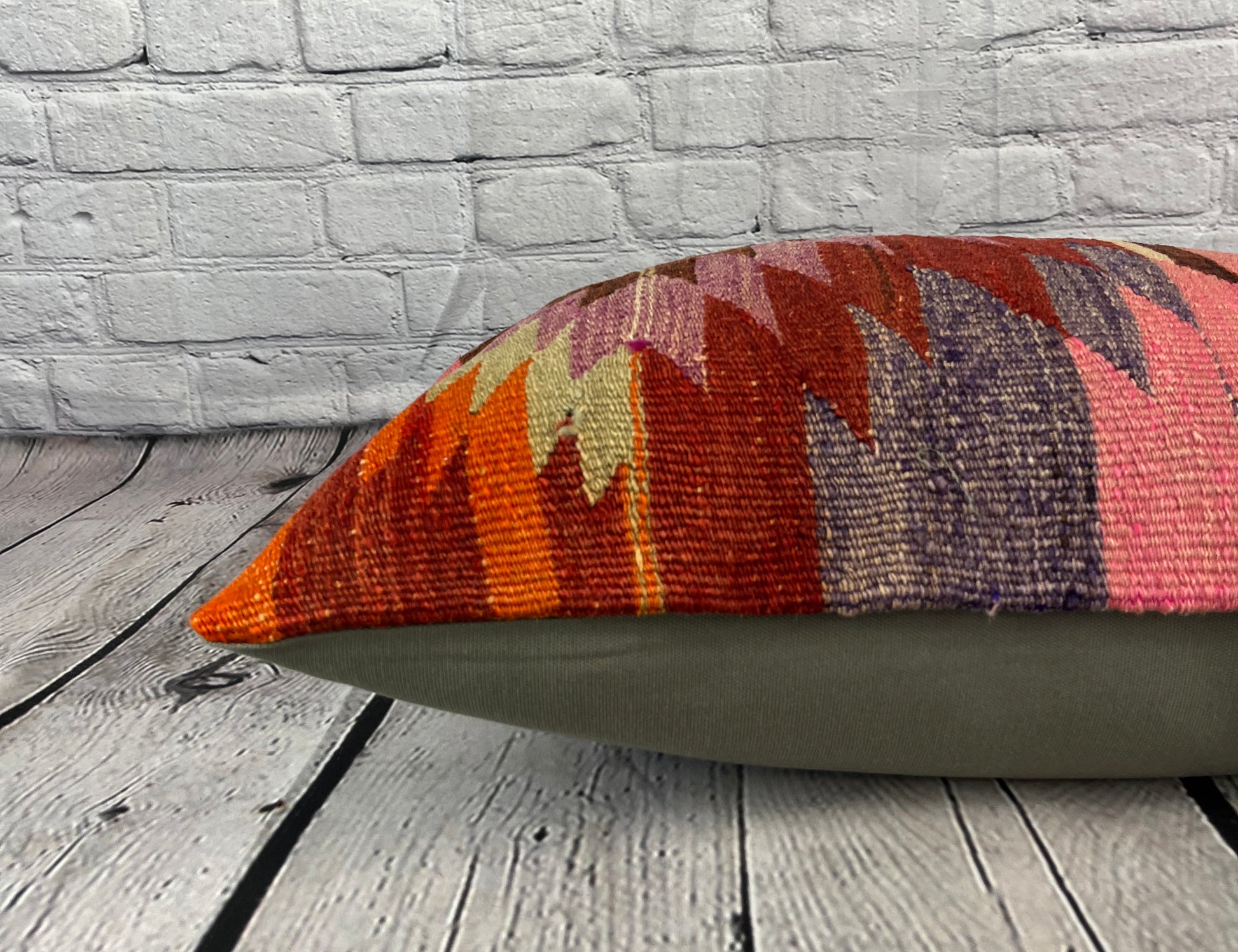 16 x 24 Kilim Pillow Turkish Labyrinth Tranquility Pillow Cushion Cover #6872