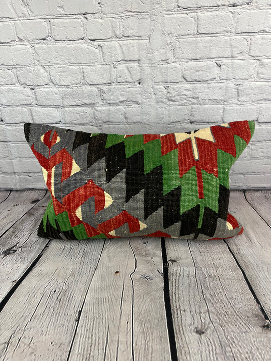 16 x 24 Kilim Pillow Turkish Anatolian Alchemy Comfort Pillow Cushion Cover #6864
