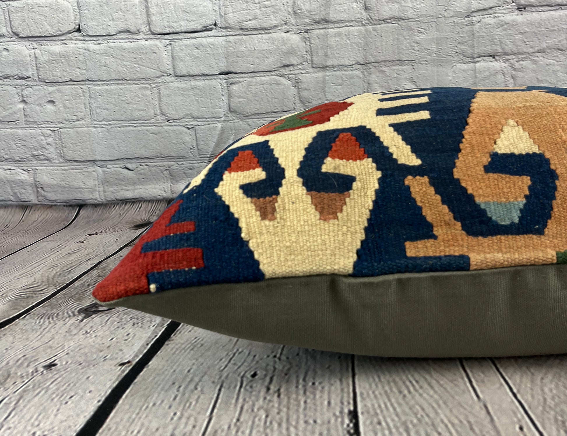 16 x 24 Kilim Pillow Turkish Horizon Haven Pillow Cushion Cover #6858