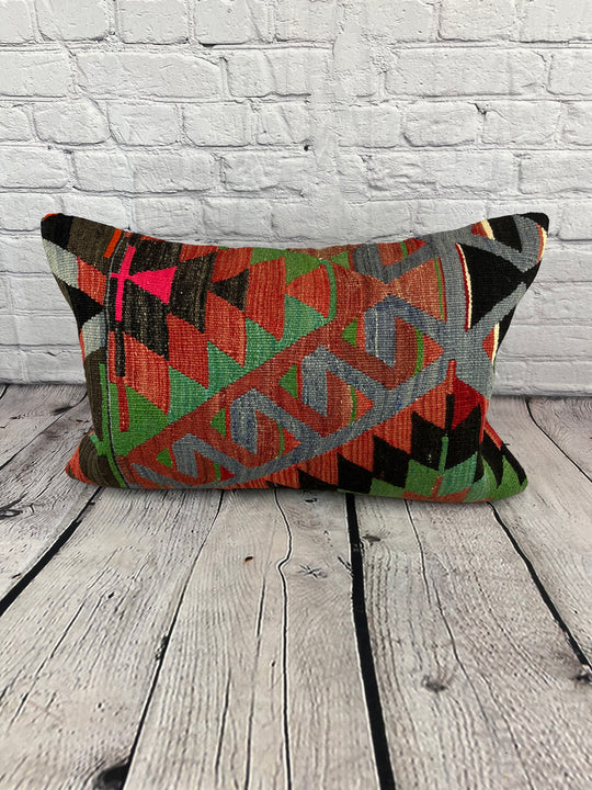 16 x 24 Kilim Pillow Turkish Orchard Serenity Pillow Cushion Cover #6845