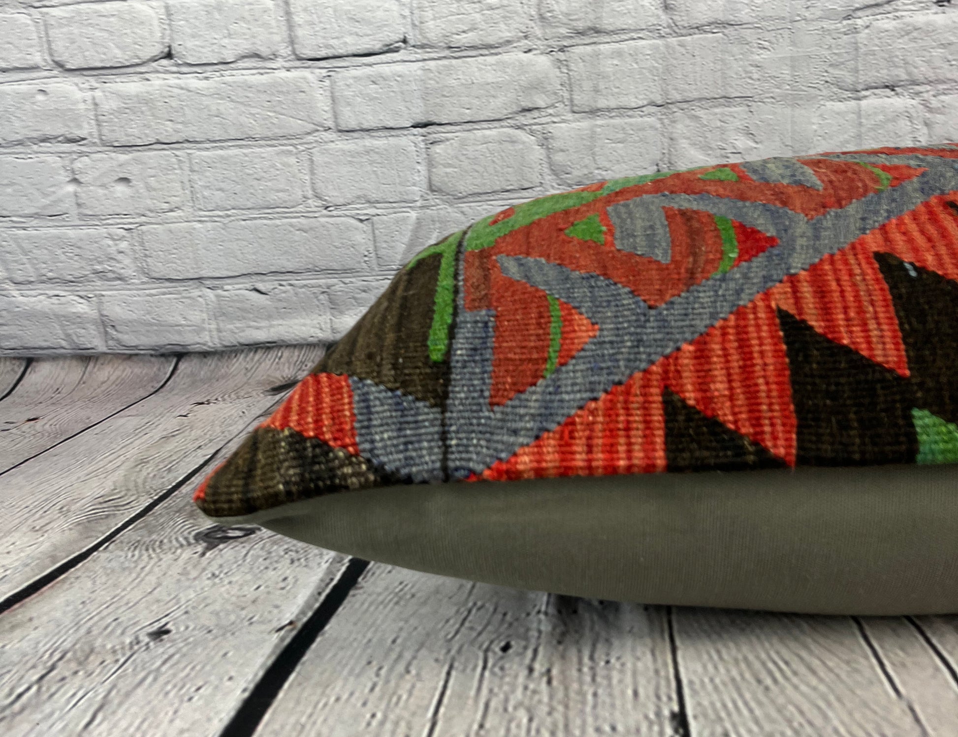 16 x 24 Kilim Pillow Turkish Orchard Serenity Pillow Cushion Cover #6845