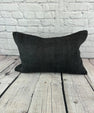 16 x 24 Hemp Pillow Turkish Cushion Natural Black Pillow Cushion Cover #6060