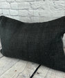 16 x 24 Hemp Pillow Turkish Cushion Natural Black Pillow Cushion Cover #6060