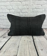 16 x 24 Hemp Pillow Turkish Cushion Natural Black Pillow Cushion Cover #6062