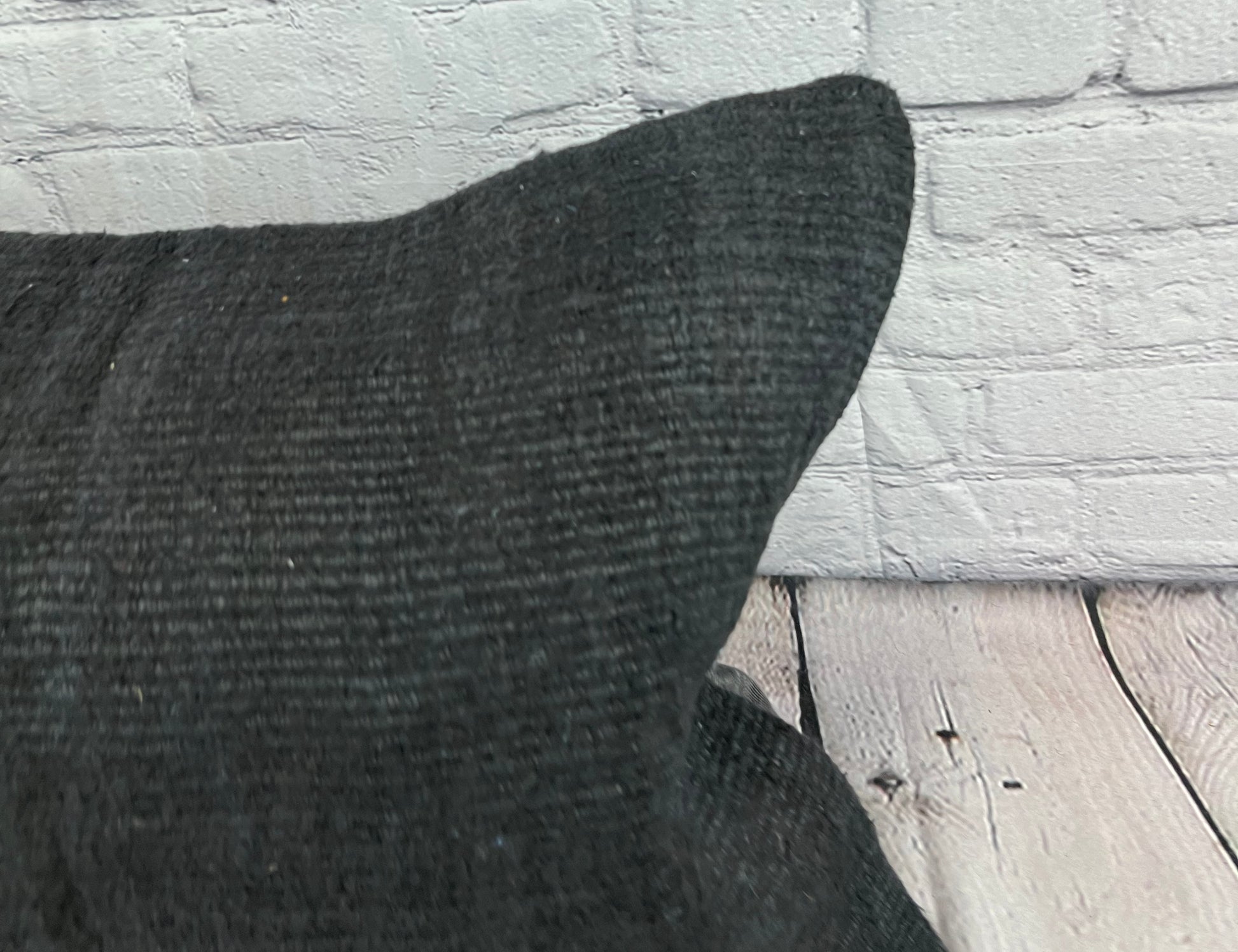16 x 24 Hemp Pillow Turkish Cushion Natural Black Pillow Cushion Cover #6062