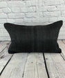16 x 24 Hemp Pillow Turkish Cushion Natural Black Pillow Cushion Cover #6064
