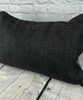 16 x 24 Hemp Pillow Turkish Cushion Natural Black Pillow Cushion Cover #6053