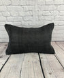 16 x 24 Hemp Pillow Turkish Cushion Natural Black Pillow Cushion Cover #6052