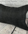 16 x 24 Hemp Pillow Turkish Cushion Natural Black Pillow Cushion Cover #6052