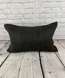 16 x 24 Hemp Pillow Turkish Cushion Natural Black Pillow Cushion Cover #6046